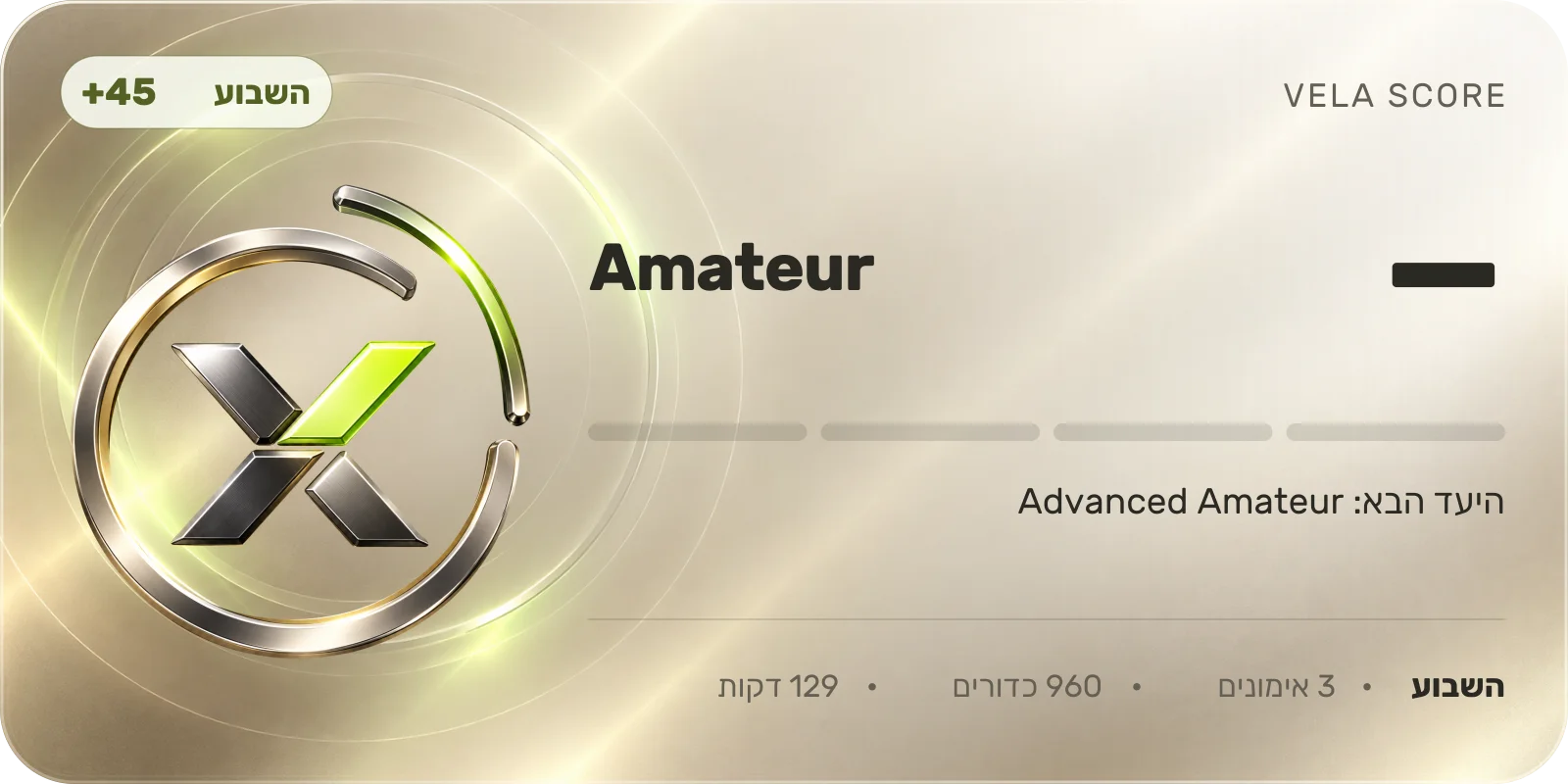 כרטיס הדרגה Amateur